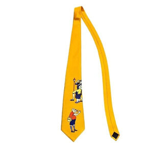 Vintage Marco Polo Mens Italian Style 4 in. Tourist Washington Tie 80s Dad Funny